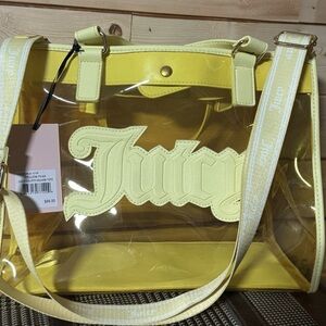 NWT Juicy Couture Gelato Clear Camera Bag Crossbody -yellow pear